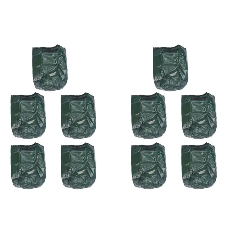 A27F-10X Organic Waste Kitchen Garden Yard Compost Bag Environmental PE Cloth Planter Kitchen Waste Disposal Compost Bag-S