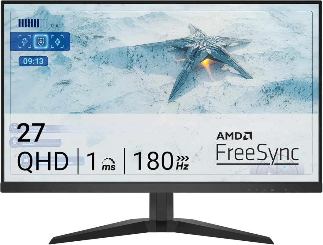 

Игровой монитор G2725D — 27 дюймов QHD (2560x1440), до 180 Гц, время отклика 2 мс, 99% дисплей RGB, DisplayPort/Connecti