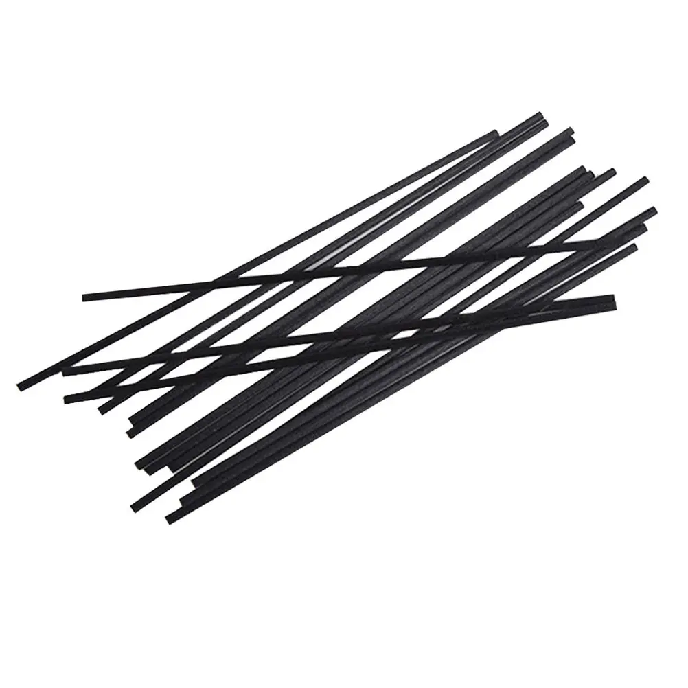 50Pcs Aroma Diffuser Reed Sticks Fiber Rod Black 3Mm Diameter 25Cm Long Aroma Duiffuser Replacement Rattan Rod Relaxing Air