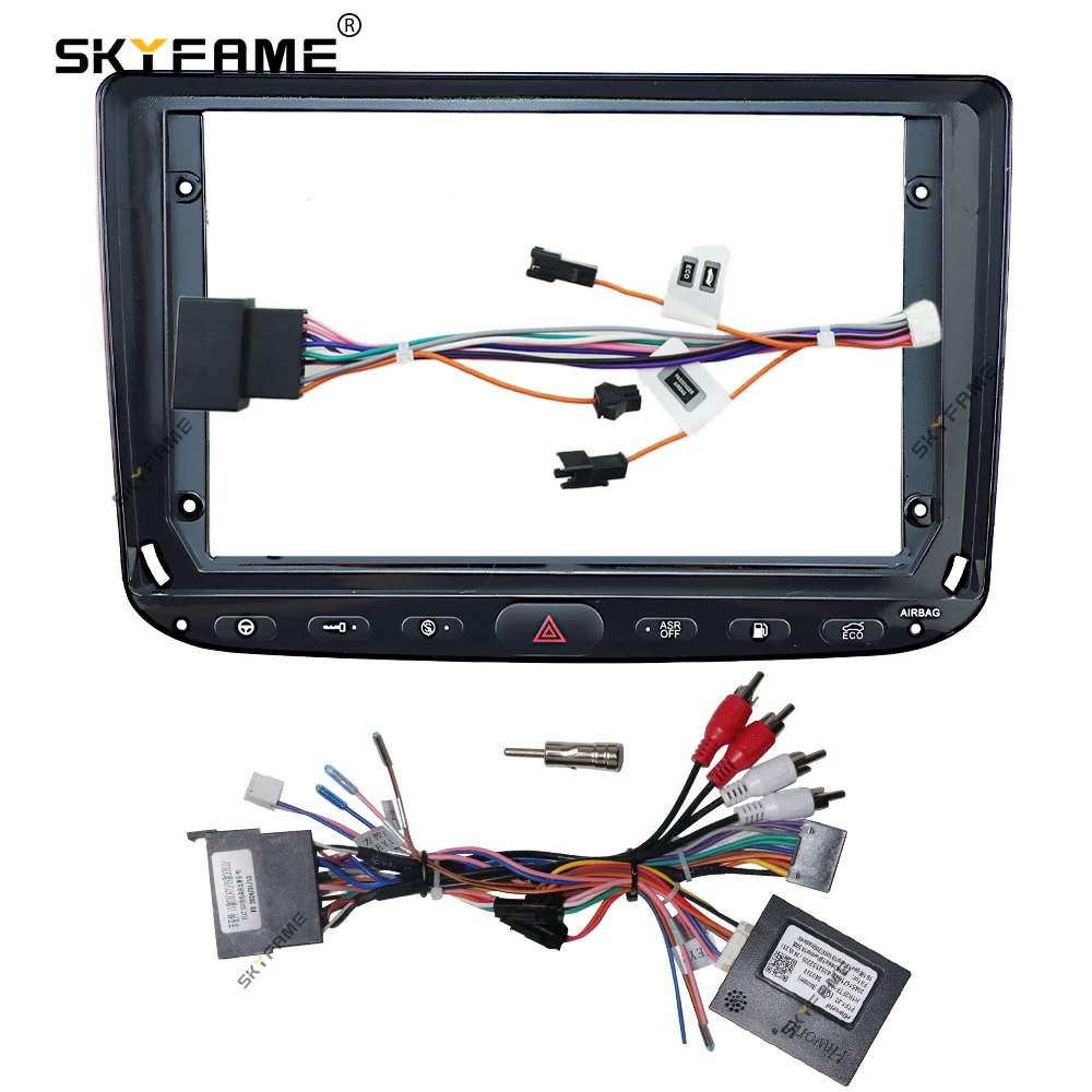 SKYFAME Car Frame Fascia Adapter Android Radio Dash Fitting Panel Kit For Fiat Punto EVO Linea