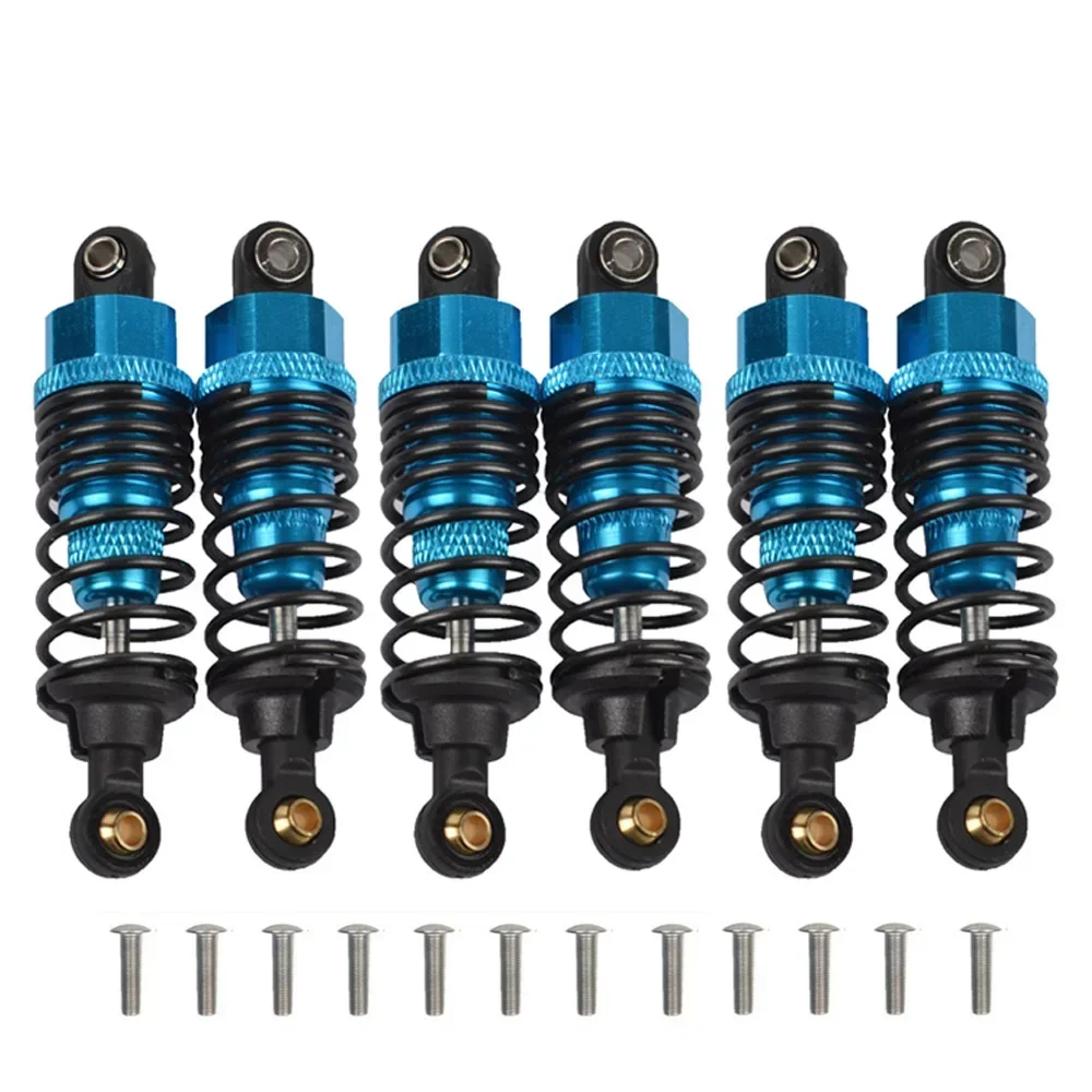 6pcs Metal Oil Shocks (F/R) for Tamiya G6-01 6X6 1/18 KONGHEAD/KING Chassis