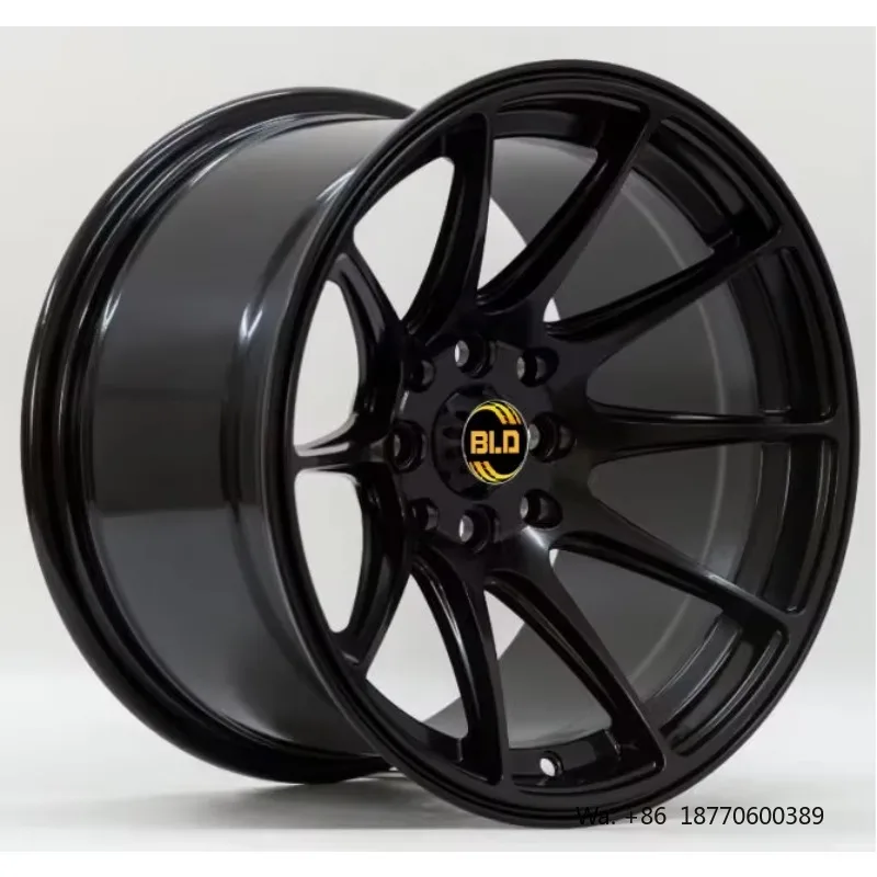 

Литые диски BLD Hyper Black из алюминиевого сплава с глубоким вогнутым профилем, 14, 15, 16, 17 дюймов, 8x100, 8x114.3 для Caravan, Urvan, NV350