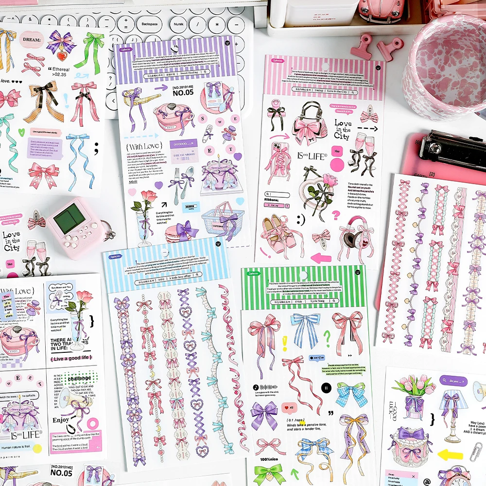 

12paks/LOT Pink dependence series cute lovely markers photo album decoration Adhesive sticker