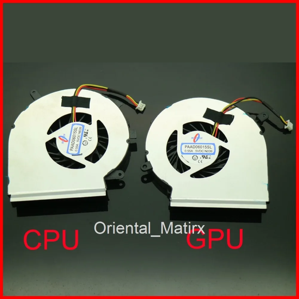 NEW PAAD06015SL DC5V 0.55A 3Pin Fan For MSI MS-16J2 MS-16J1 MS-16J5 MS-1792 CPU GPU Cooler Cooling Fan