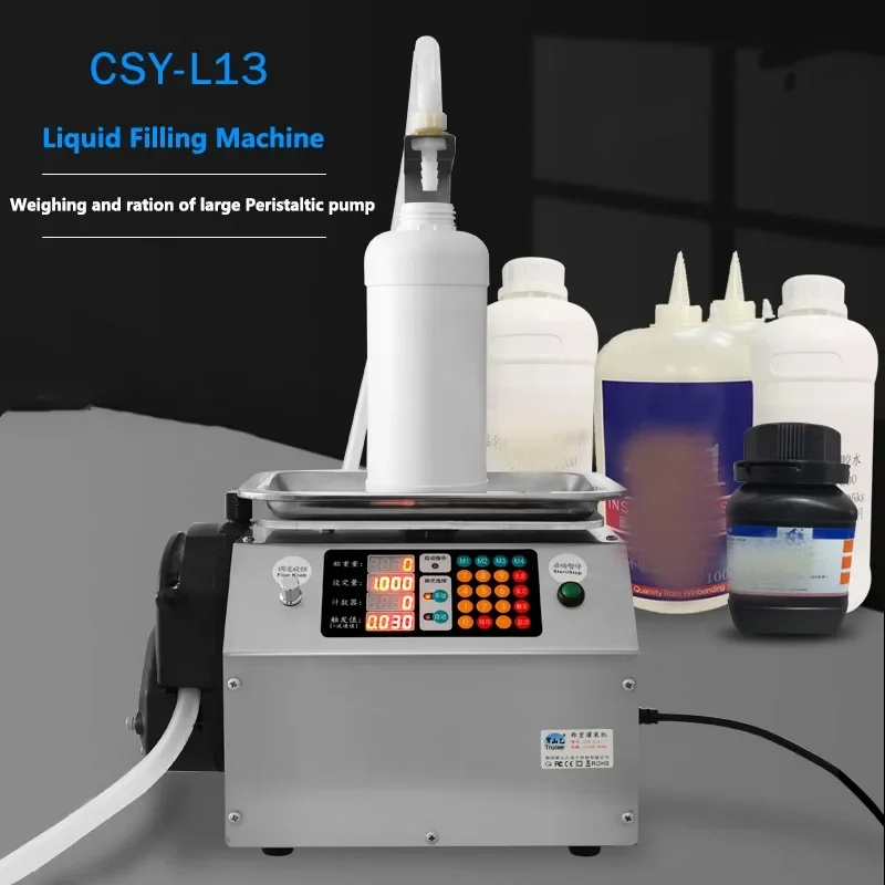 2024 New Automatic Weight/Time Quantitative Filling Machine Electric 2g-5kg Capacity Filling Machine Liquid Oil Filling Equipmen