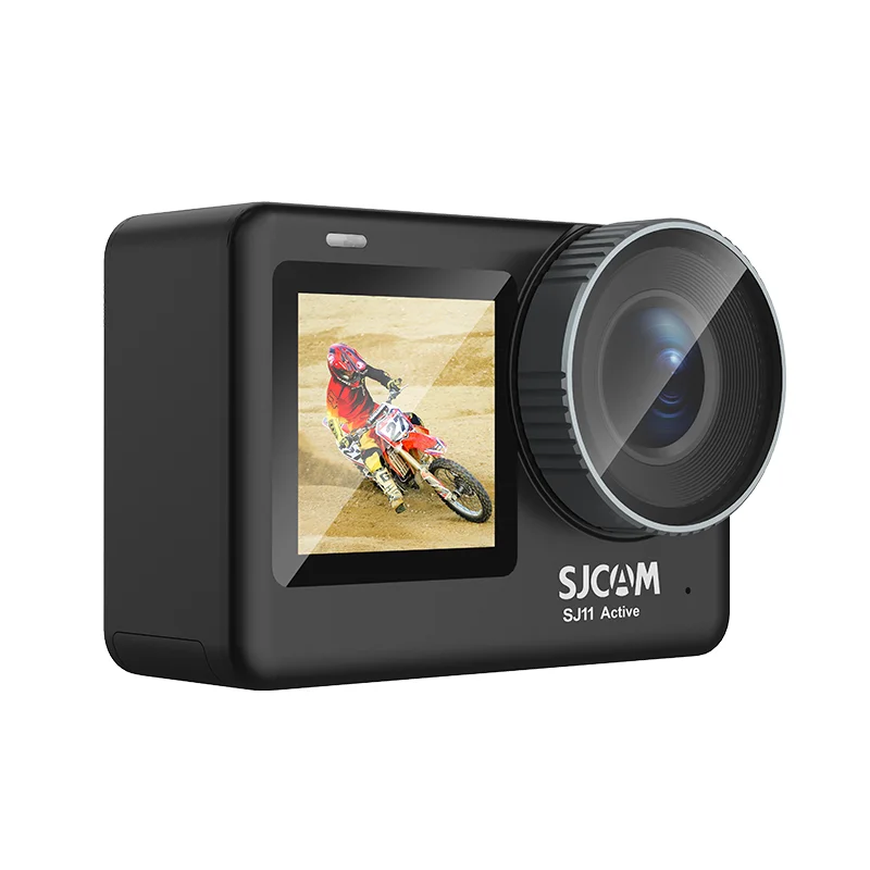 

SJCAM SJ11 Active Dual Screen 4K Action 2.33'' 4K 20MP Wifi 16ft Waterproof with Six-axis Gyro Stabilization