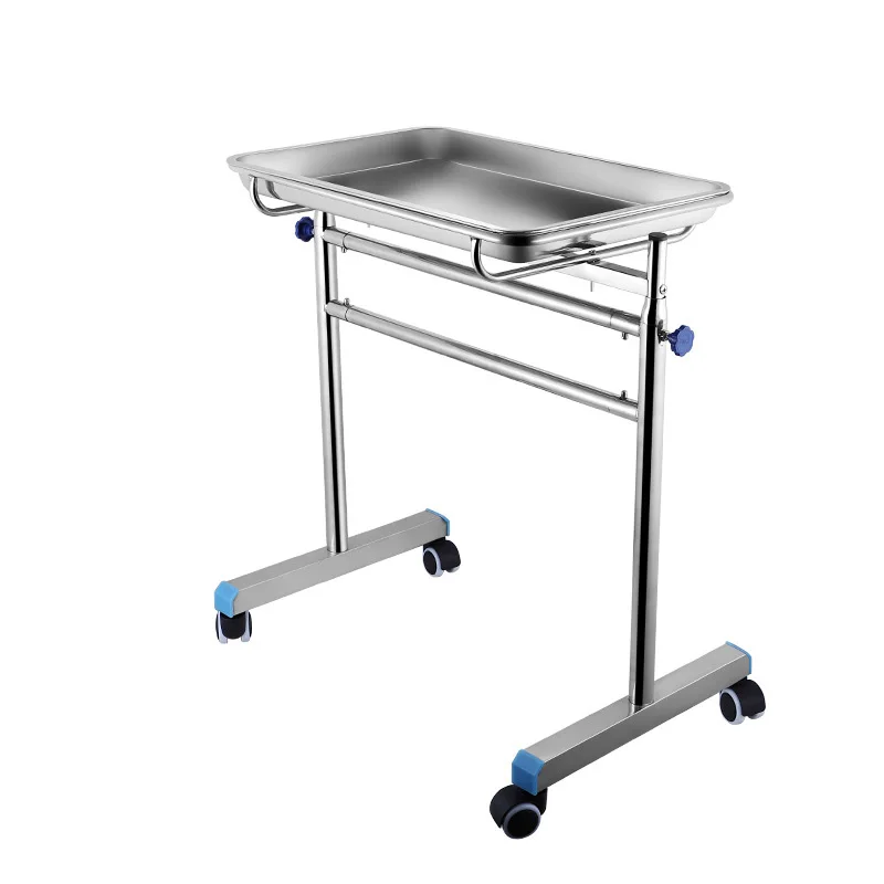 Mayo Table Hospital TrolleyCD, Acier Inoxydable 304 Réglable, Générateur Recommandé