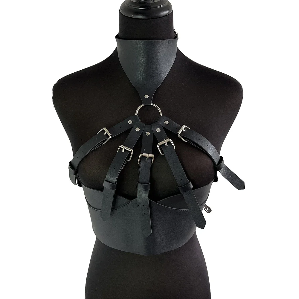 

Sexy Body Bondage Top Chest Harness Belt For Women Leather Underwear Bra Suspenders Straps Gothic Garter Rave Bdsm Adult 18