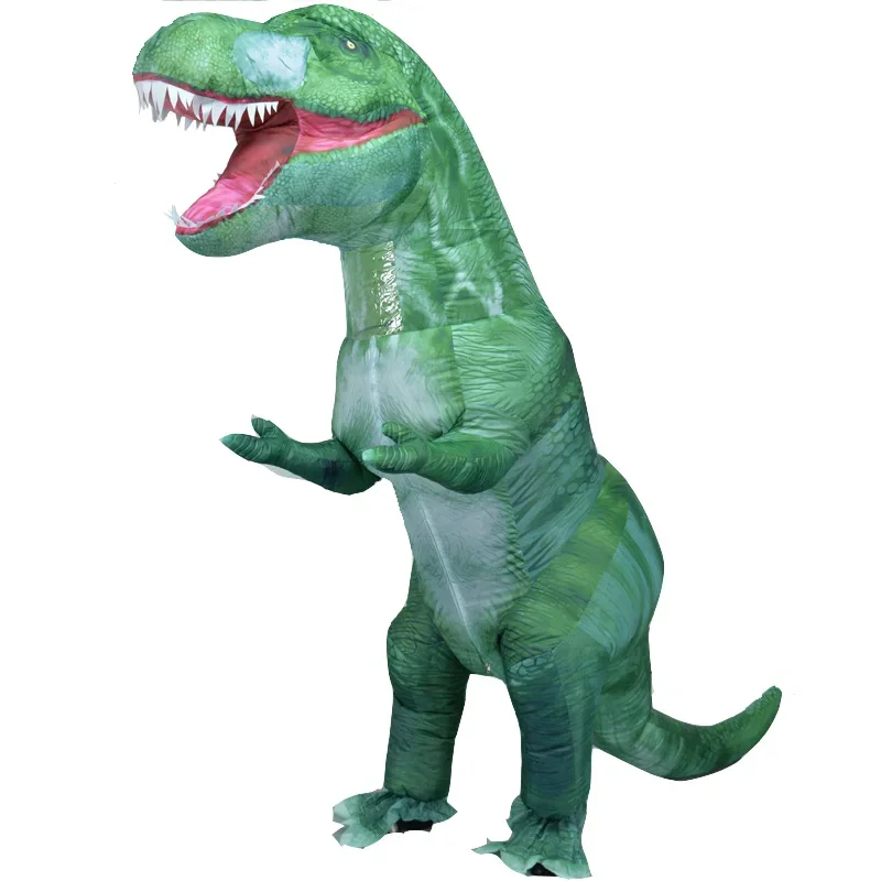 Inflatable Dino T-Rex Spinosaurus Pterosaur Triceratops Adult Velociraptor Costume Mascot Cosplay Halloween Women Man