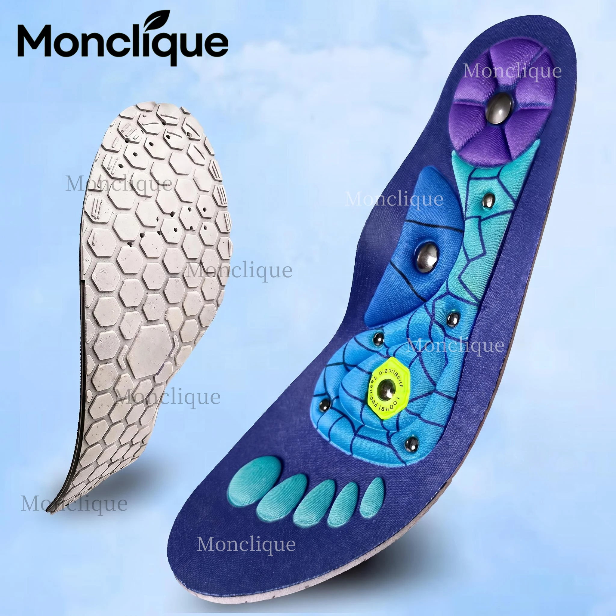 Magnetic Therapy Acupoint Massage Insole Arch Support Breathable Insole Soft Sports Pad Anti-fatigue Muscle Relax Fitness Hiking