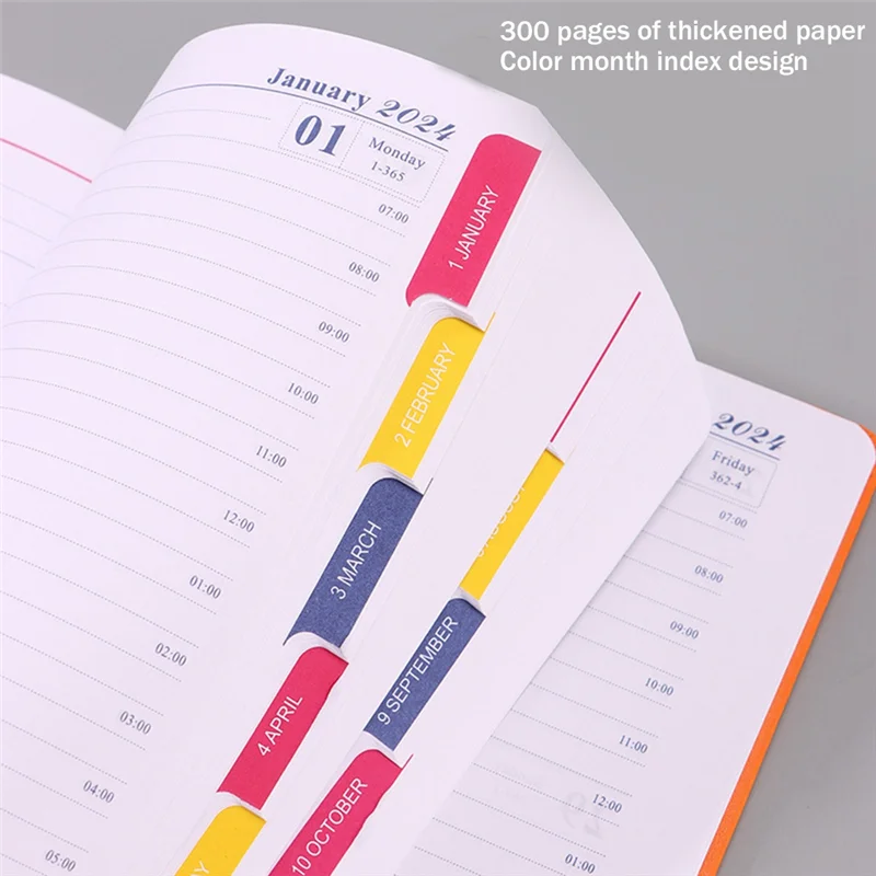 2024 Pocket Planner Calendar 2024 , Weekly Monthly Planner With Pocket, Elastic Closure, Note Pages, Monthly Tabs Durable Blue