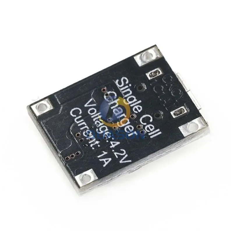 Módulo de cargador de batería de litio de una sola celda, placa de fuente de alimentación Micro USB, 1A, 5V-6V, 4,2 V, TC4056, TC4056A, 10 piezas