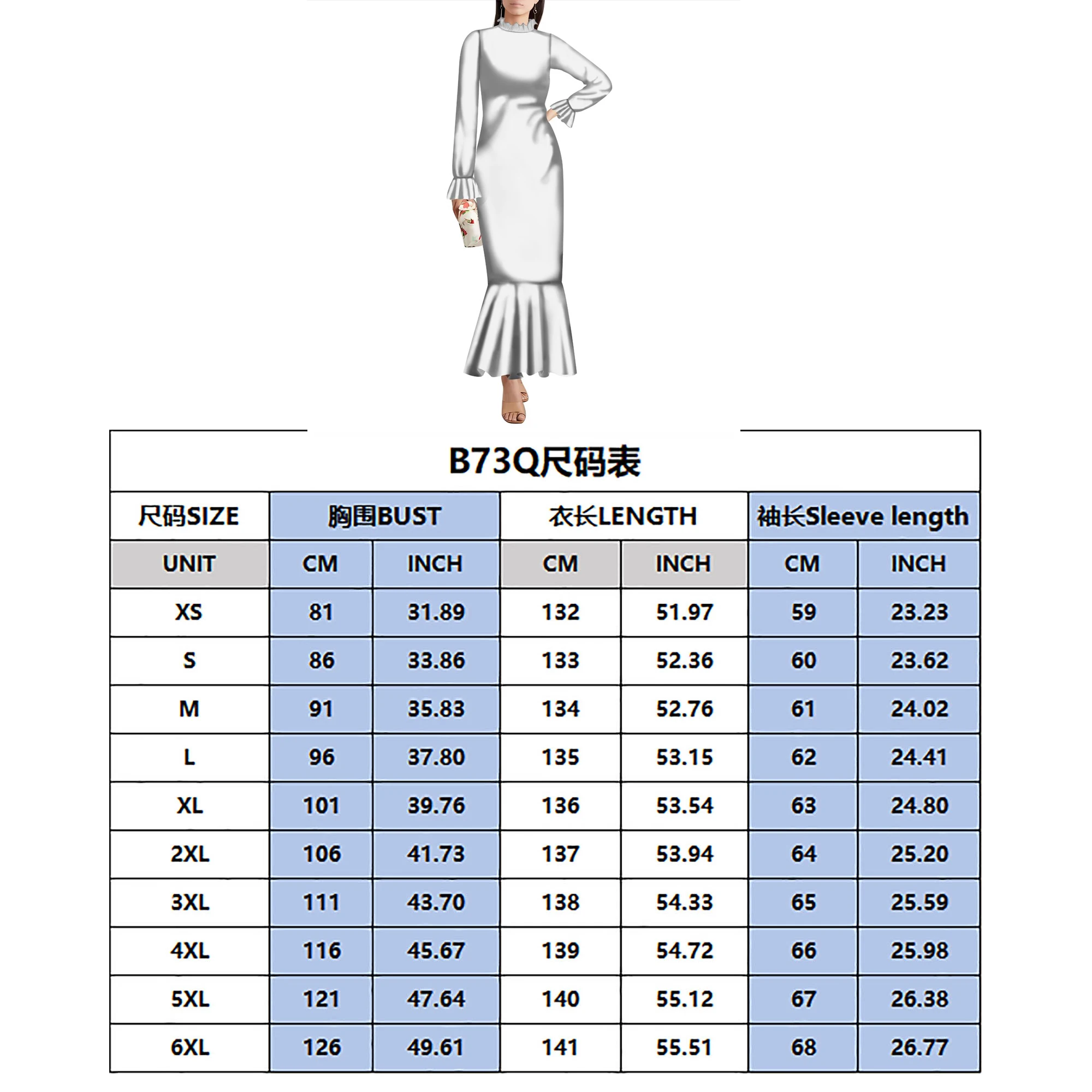 Polynesian Family Clothing Custom Wholesale Elegant Fishtail Dress Shirt Adult Children Dress Long Sleeve Long Skirt For Women