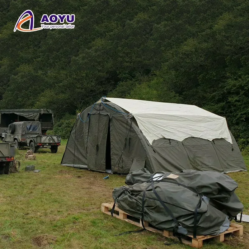 20 Person Hospital Inflatable Pvc Isolated Testing Canvas Icrc Post Disaster Emergency Tent High Quality for Sale