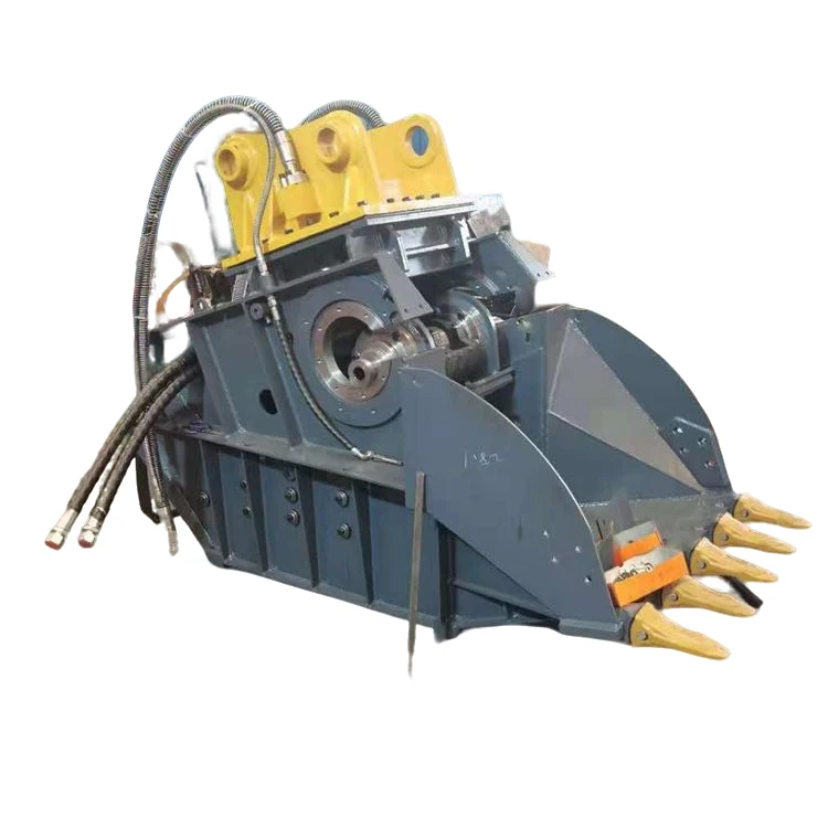 Excavator Hydraulic Crusher Bucket For 20-30T Concrete Rock Jaw Crusher Attachment Crushing Bucket Demolition Recycling