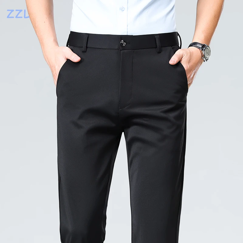 Golf Pants Men Spring Summer Elastic Pants Quick Drying Quality Business Casual Pants, image 9