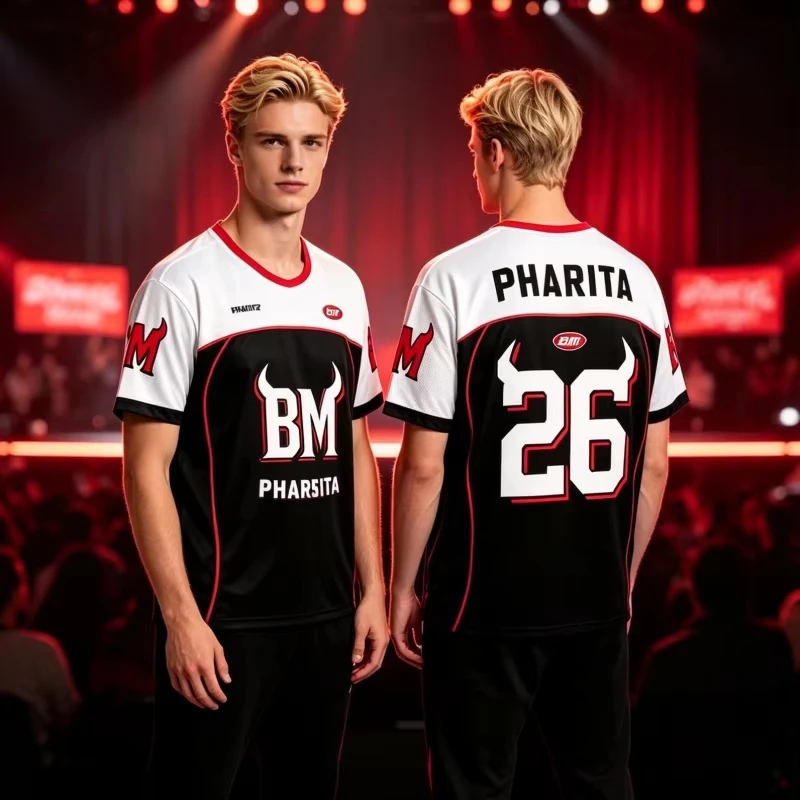 2026 Y2K Men's Women's Fans Jersey  Youth Round Neck Breathable Quick Drying Jersey Name Tag T-shirt