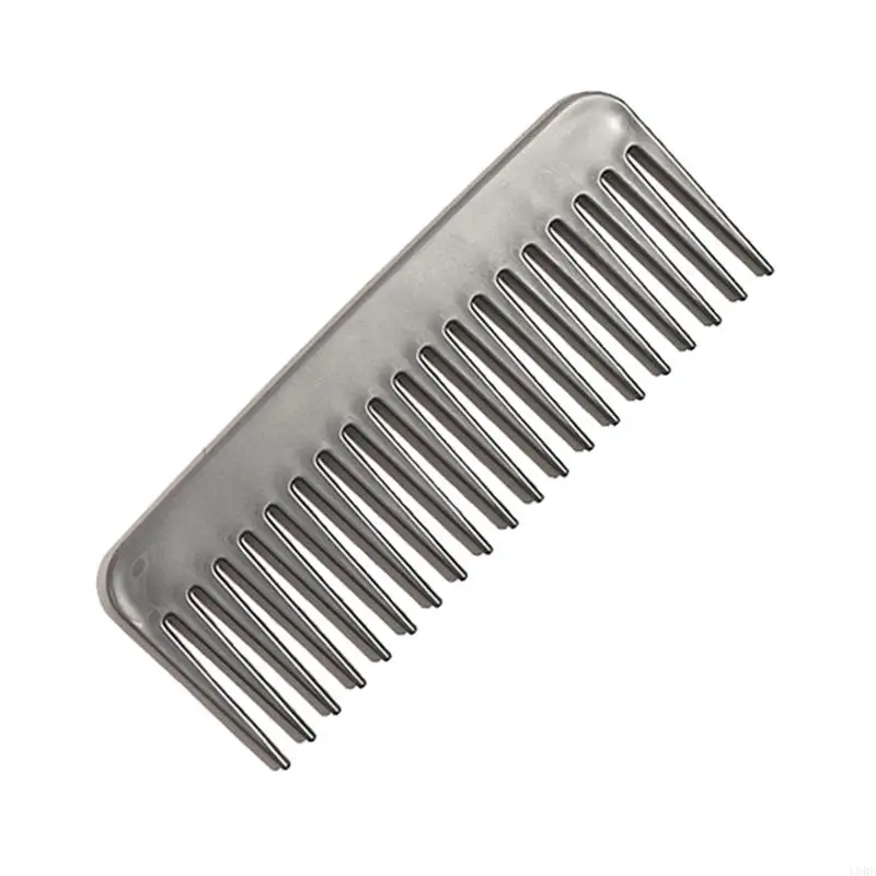 U0DE grzebień szerokimi zębami antystatyczny grzebień bez uchwytu grube faliste kręcone włosy dla kobiet mężczyzn wygładzanie