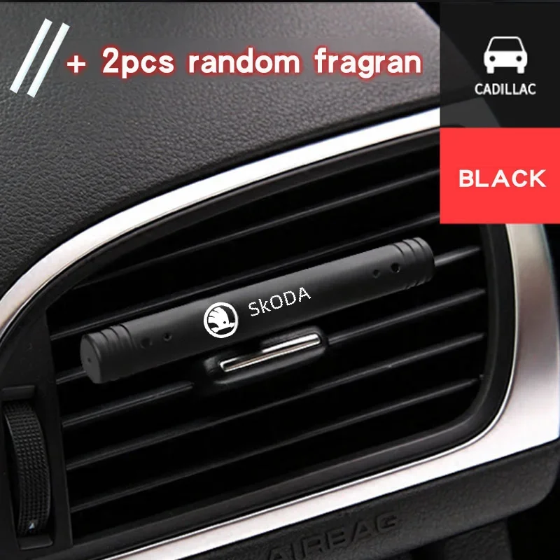 Car Air Outlet Aromatherapy Clip Car Air Freshener Car Outlet Perfume For Skoda Octavia RAPID Superb Fabia Kodiaq Kamiq Karoq