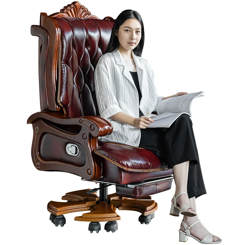 

Executive Chair Reclining Computer Chair Comfortable Sitting Executive Chair Rotating Chair Lifting Office Chair Home Study