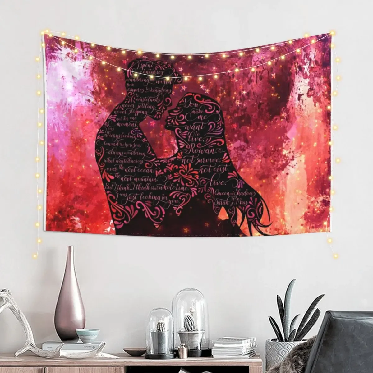 I spent centuries... Queen of Shadows Tapestry Japanese Room Decor Christmas Decoration Bed Room Decoration Tapestry