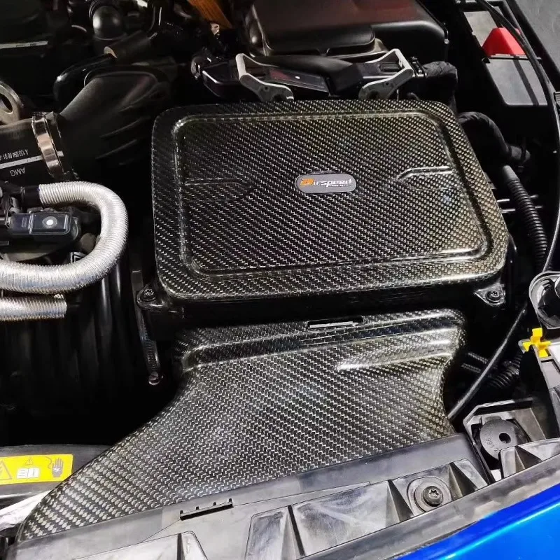 AMG A45 CLA45 W176 2.0T用オートエンジンシステム100%ドライカーボンファイバー製コールドエアインテークシステム