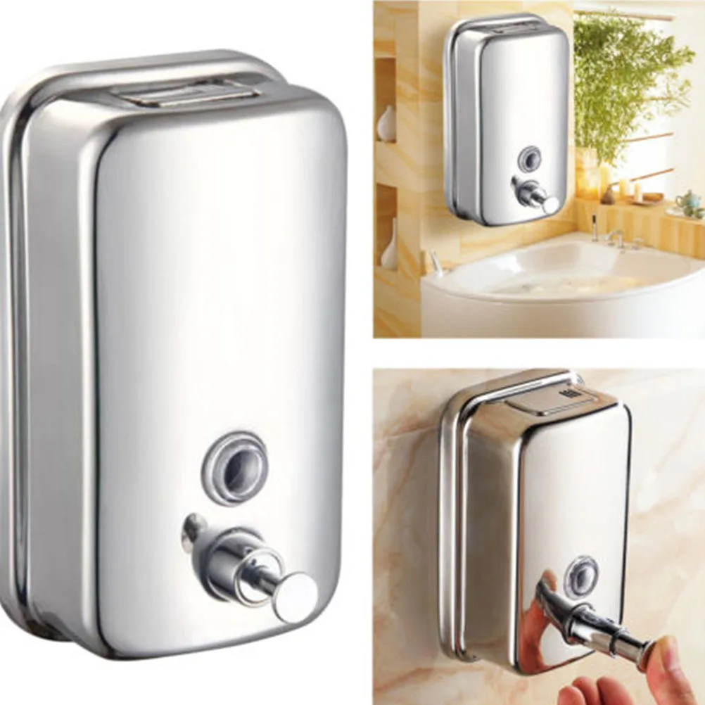 

Liquid Soap Dispenser Wall Mounted Refillable Press Type Shampoo Lotion Pump for Home Hotel Bathroom Shampoo Dispenser
