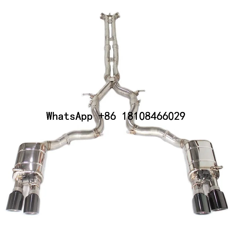 ماسورة عادم عالية الجودة لبورشه باناميرا 970 971 3.0t 3.6l Catback Valvetronic كاتم صوت عادم للتحكم عن بعد أنبوب سفلي