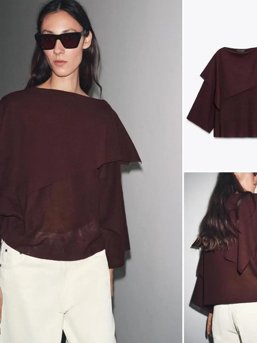 Longo sve feminino irt outono 2025 ampla sve design drapeado agulha plana camadas topo europeu sle sem marca regular fino