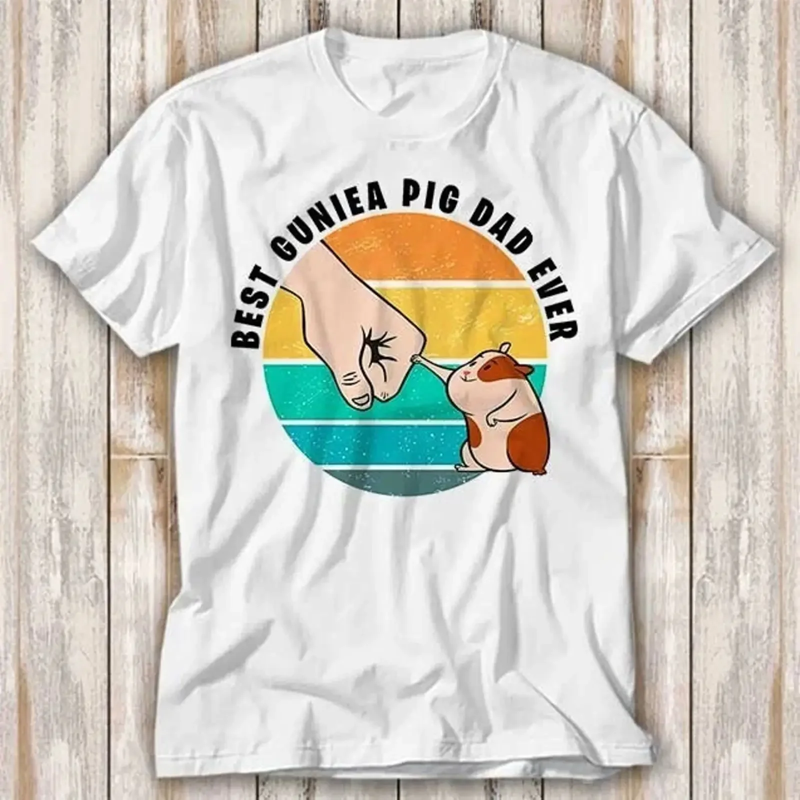 T Shirt Bester Meerschweinchen Papa aller Zeiten Vatertag Oberteil 4238 vintage Washed fashion Soft Versatile