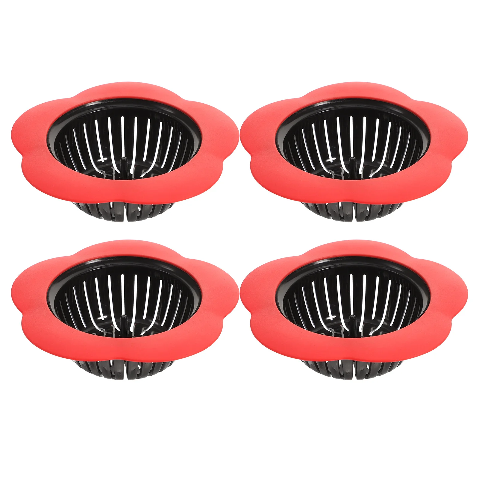 4 قطعة بالوعة المطبخ استنزاف تصفية مصفاة متينة الشعر الماسك للاستخدام المنزلي كبير واسعة حافة مصفاة حوض المطبخ