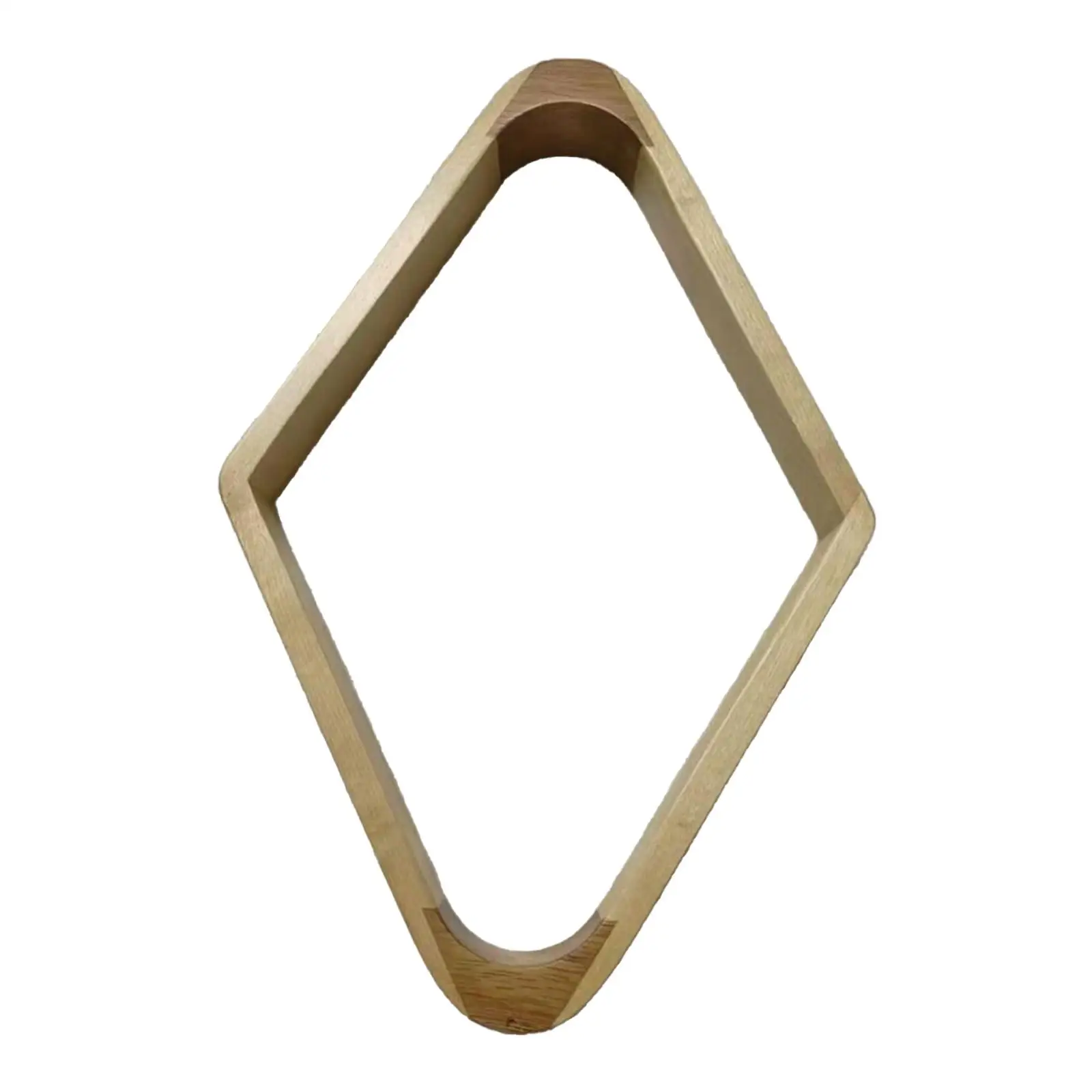 Rak Bola Biliard 9 Bola Berbentuk Berlian untuk Olahraga Santai, Perlengkapan Biliard Kayu