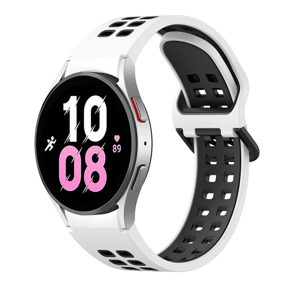 20mm Band For Samsung Galaxy Watch 6/5 pro 45mm 4 classic 46mm 6 44mm 40mm No Gaps Sport Silicone Bracelet Galaxy Watch 6 strap