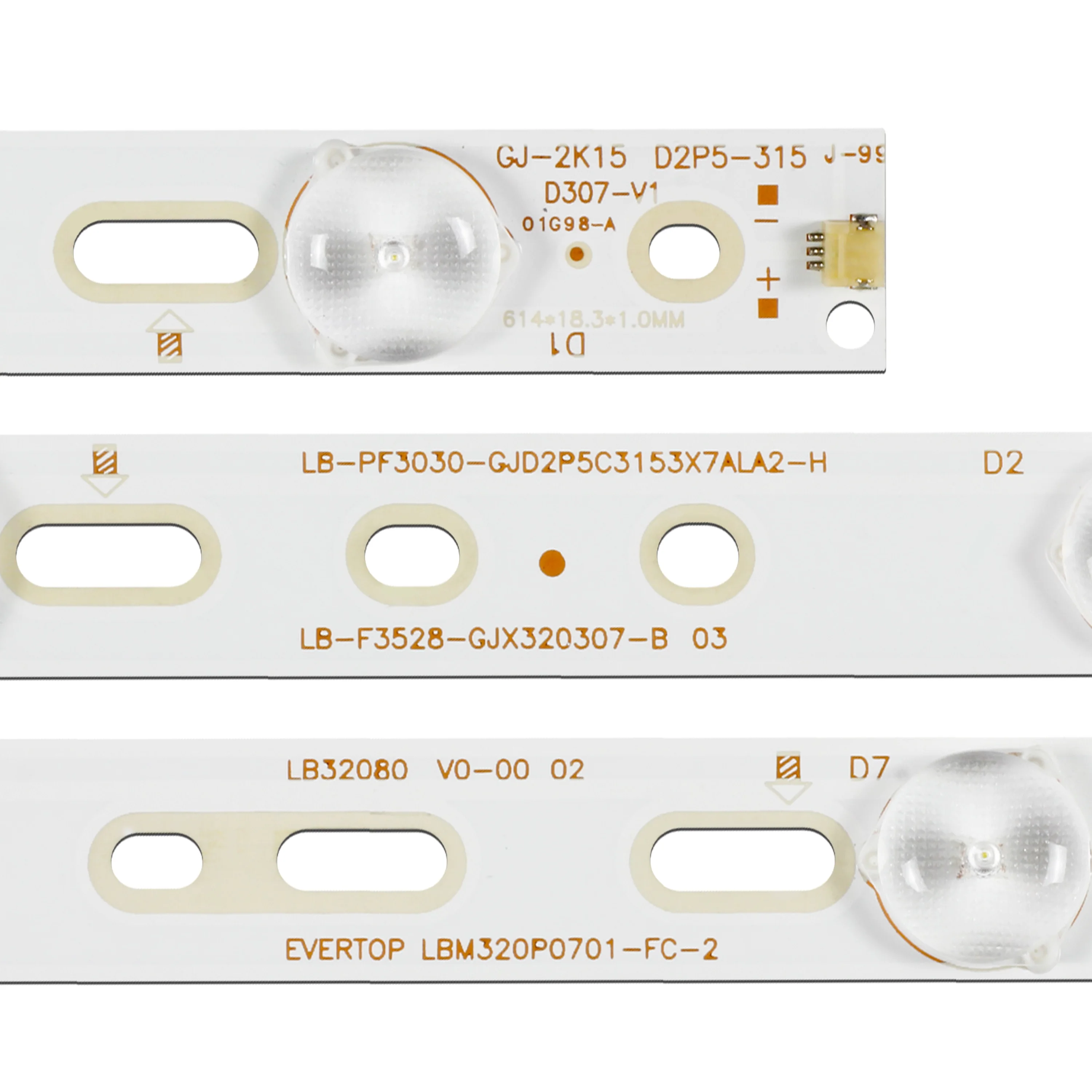 LED backlight strip(3) LB32066 LB32067 LB-F3528-GJX320307-H for 32PHT4319 32LH500D 32PFT5500 32PFT5300 32PFH4309 32PFH4100/88