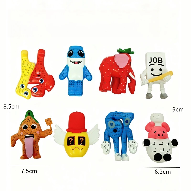 8 Stuks Steal A Brainrot Action Figure Ornamenten 67 Huis 9 Job Aardbei Olifant Kawaii Pop Kinderen Speelgoed Kerstcadeaus