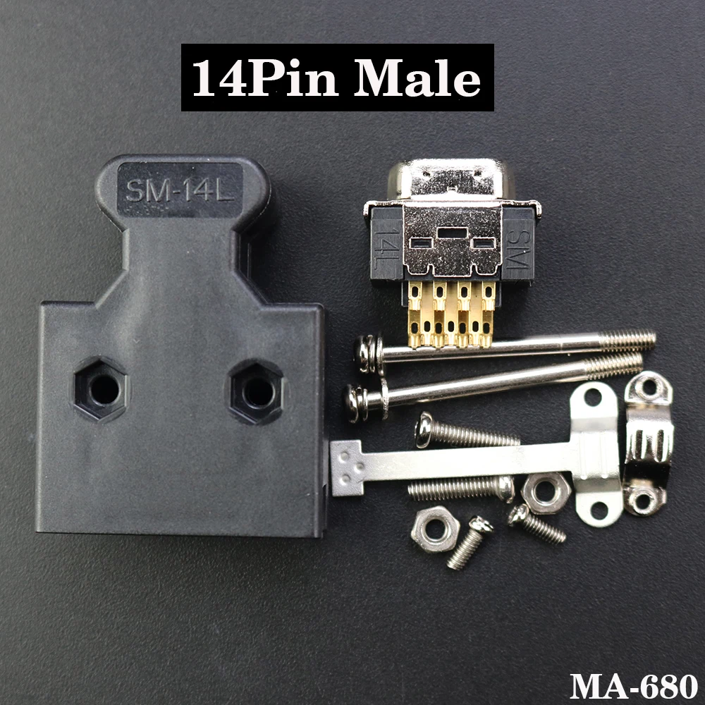 DIY SCSI Connector CN 14 20 26 36 50 Pin Male/Female Socket Connector Servo Receptacles Header Gold Plated Contact Wire Solder