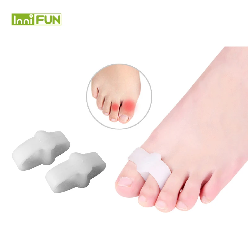 2 stücke Dropshipping Großhandel Preis Toe Gel Separatoren/Stretcher Bunion Protector/Glätteisen/Korrektor/Ausrichtung