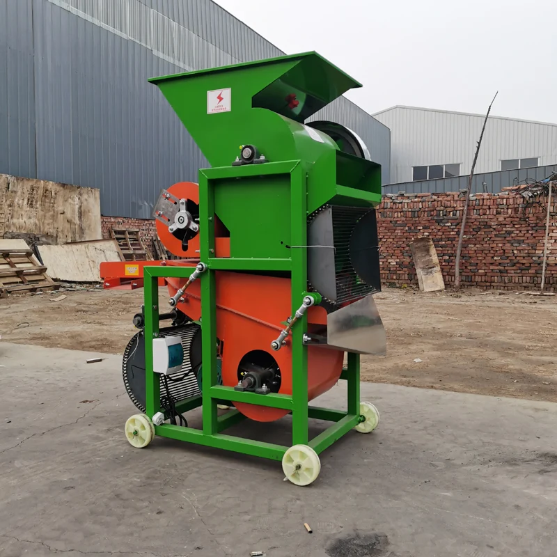 

Peanut Husk Removing Shell Cracking Machine Groundnut Threshing Thresher Huller Sheller Machine