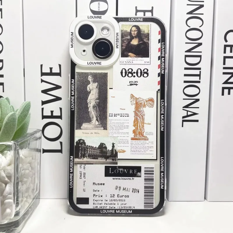 Collage Stickers Van Gogh Art Phone Case For iPhone 16 15 11 12 14 13 Pro Max Mini X XSMax XR 7 8 Plus SE4 16e Cute Silica Cover - Image 5