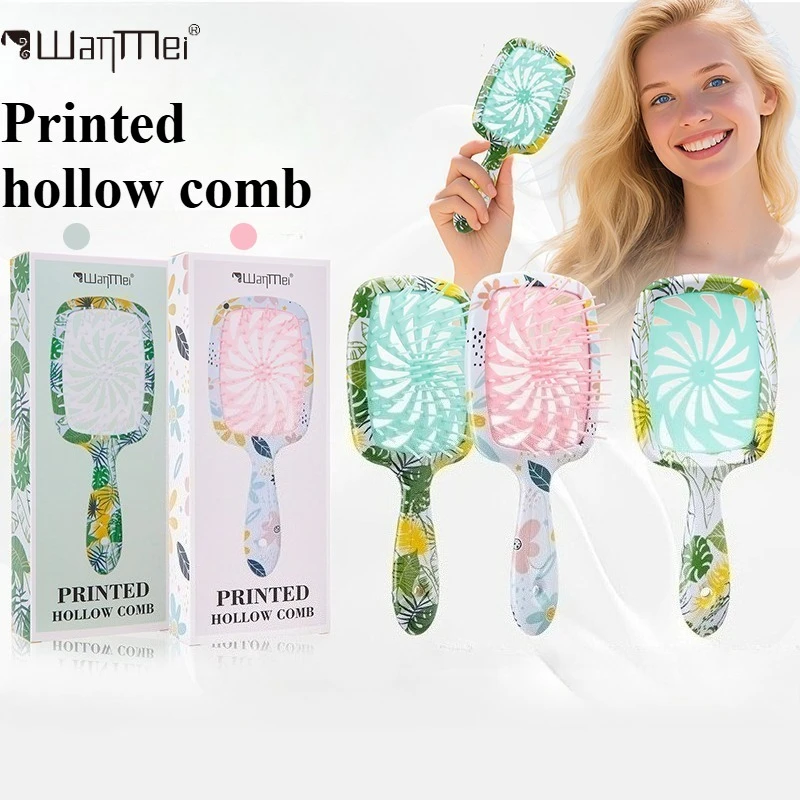 

1pcs Water sticker Wide Teeth Air Cushion Comb Bakhogold Comb Hair Brush Anti-static Hollow Hairbrush for Scalp Massage Tools