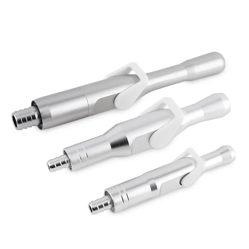 

2 pcs Dental Aluminum Universal Saliva Ejector Suction Valves SE HVE Tip Adapter Nozzle Strong and Weak Tips