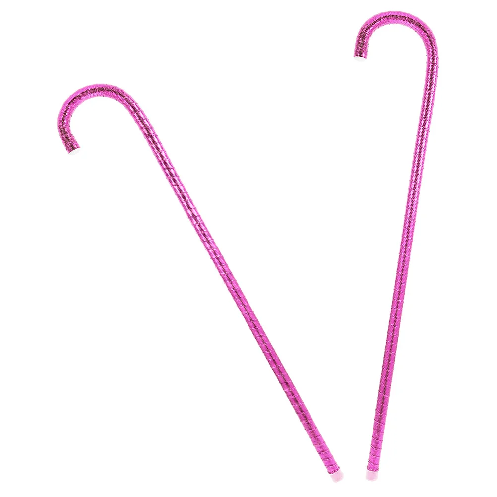 

2Pcs Dance Cane Cosplay Walking Stick Jazz Decorative Prop Lightweight Costume Accessory for Halloween Performance