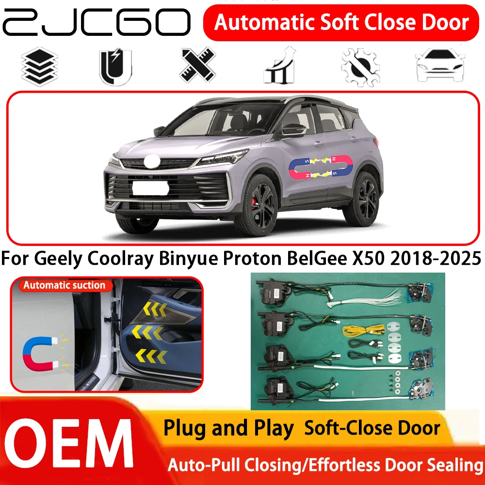 for Geely Coolray Binyue Proton BelGee X50 2018-2025 Car OEM Plug and Play Automatic Electric Soft Close Door System ﻿