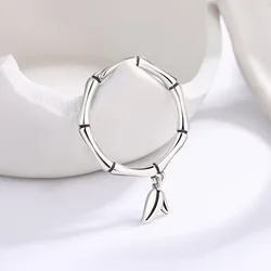 Fashion 925 Sterling Silver Bamboo Jointe Rings For Women Fashion Wedding Luxury Fine Jewelry Cheap