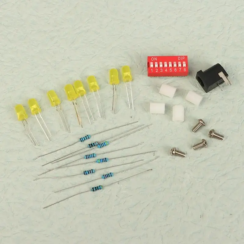 Electronic DIY Soldering Practice Kit LED Current Tester  Meter Kit for School Science Class Assembly Hobbies Learning