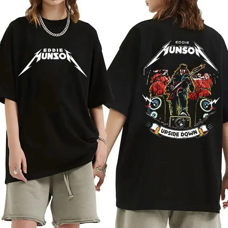 Rock Punk Eddie Munson Graphic T-shirts The Demo Graphic T-shirt High-end Luxury Unisex Style Both of Men and Women