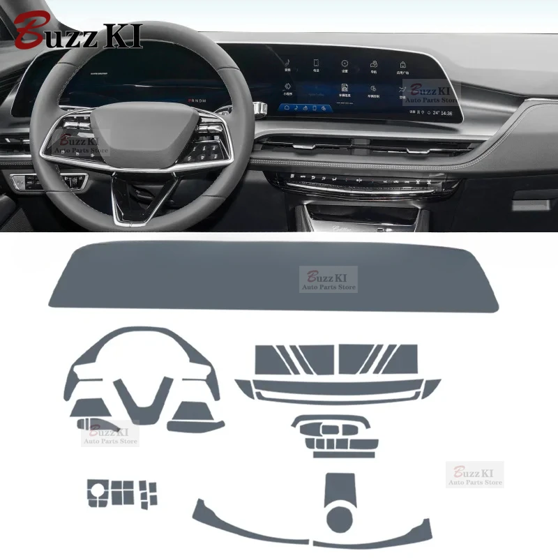 For Cadillac GT4 2023 Car Interior Film Dashboard Navigation Gear center console Anti-scratch transparent TPU Film Protection