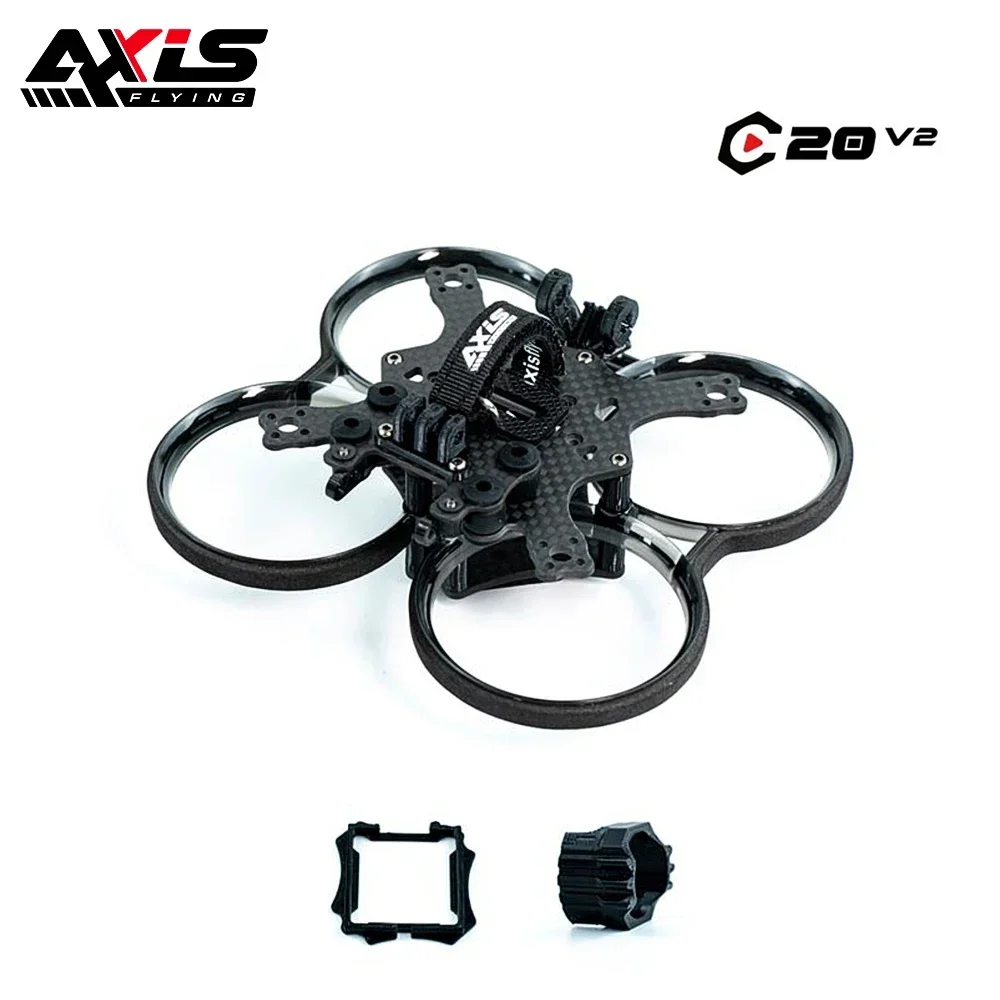 

Axisflying Cineon C20 V2 / 2 Inch Indoor Cinewhoop / Cinematic Shooting Frame Kit Support O3 Air Unit Anti-shake FPV Drone