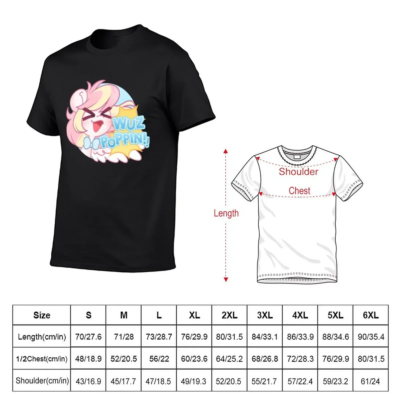 New WUZ POPPIN T-Shirt new edition essential t shirt kawaii clothes man t shirt mens t shirts top quality