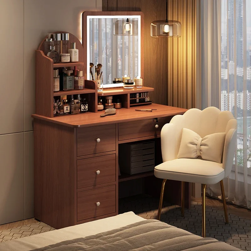 Nordic Style Dressing Table Luxury Girls Makeup Closet Storage Organizer Coiffeuse De Chambre Pas Cher Furniture Set